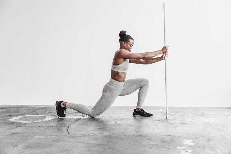 Women's Nobull Mid-Rise Tight (PLUSH Heather) Jogger Dark / Grey | SG P3118J